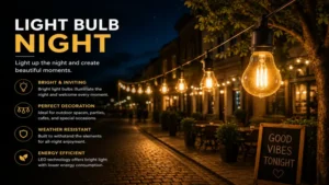light bulb night outdoor street lights creating cozy evening ambiance