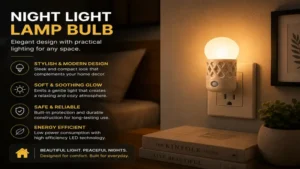 night light lamp bulb combining decorative design with practical ambient lighting