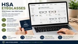Online shopping for HSA eyeglasses with eligible prescription eyewear and secure checkout.