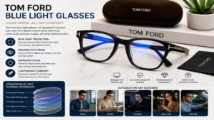 Tom ford blue light glasses highlighting lightweight construction and premium craftsmanship